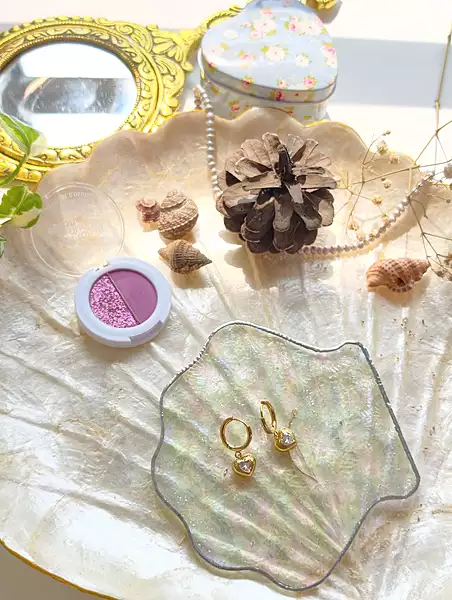 Crystal Heart Hoop Earrings