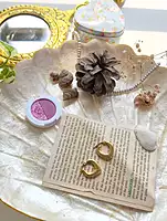 Golden Pulse Hoops