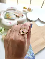 Roselle Pearl Ring