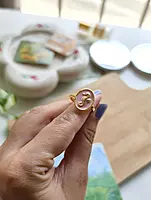 Coral Seahorse Ring