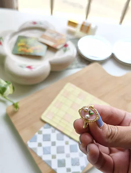 Cherry Pearl Ring