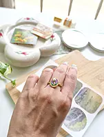 Violet Bloom Ring
