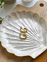 Golden Twist Hoops