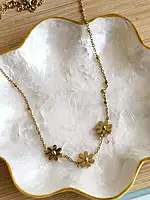 Daisy Station Necklace Anti Tarnish Necklace