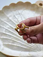 Sculpt Open Statement Ring Anti Tarnish Adjustable Ring