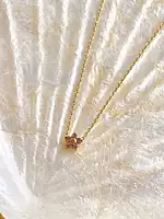 Rosé Daisy Necklace